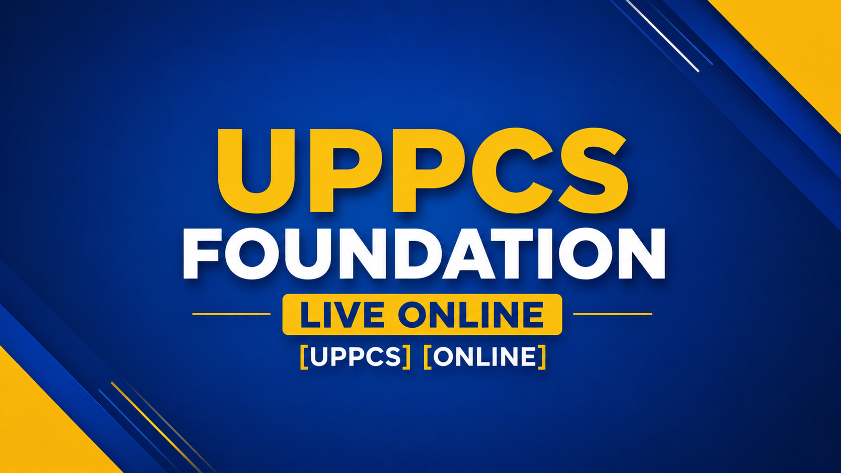 UPPCS Foundation Live Online
